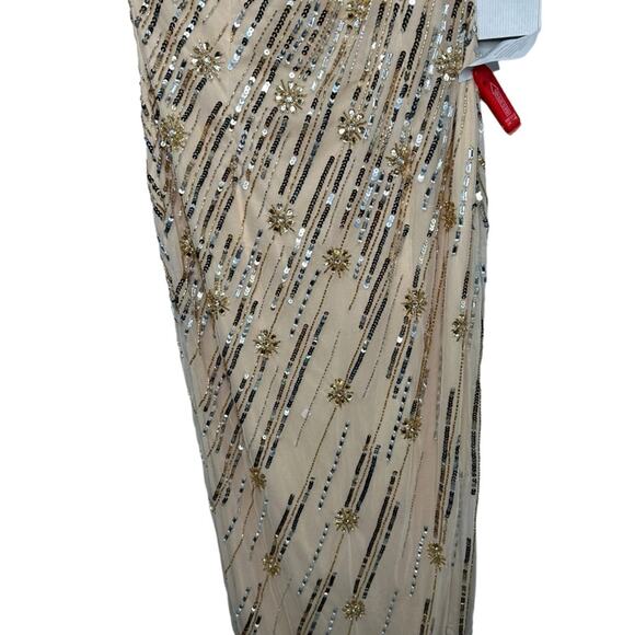 Mac Duggal 93739 Embellished Floral One Shoulder Gown - Picture 4 of 13